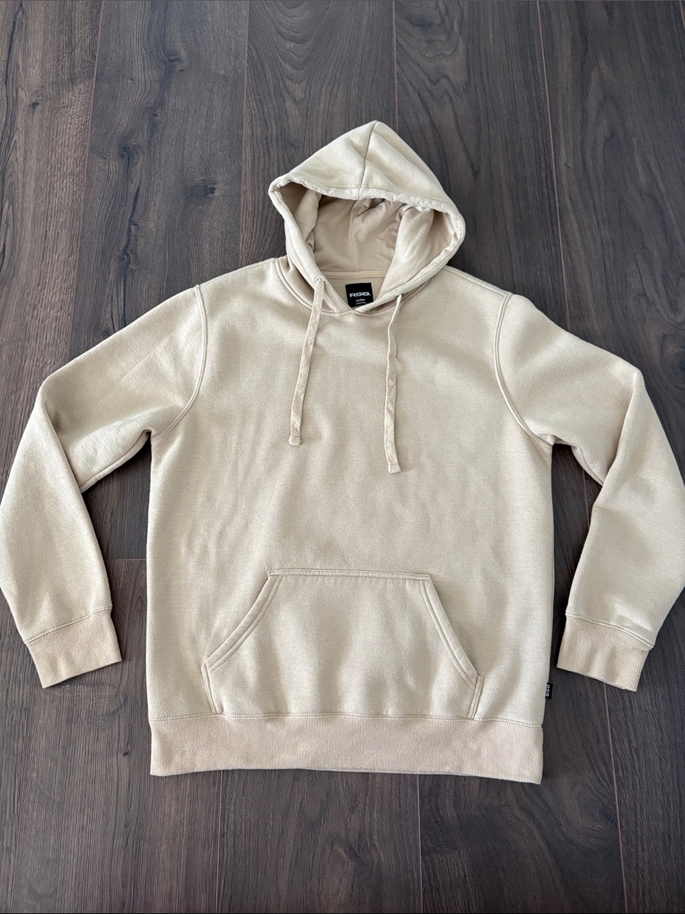 RSQ Men’s Oversized Pullover Hoodie - Beige / Almond Milk - Size Medium